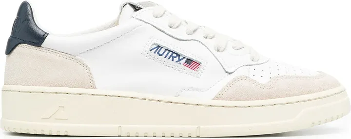 Medalist suede-panel sneakers