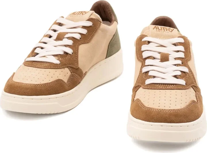 Medalist suede-panelled lace-up sneakers - Image 2
