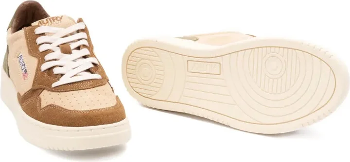 Medalist suede-panelled lace-up sneakers - Image 4