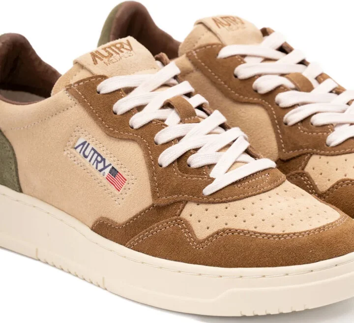 Medalist suede-panelled lace-up sneakers - Image 5