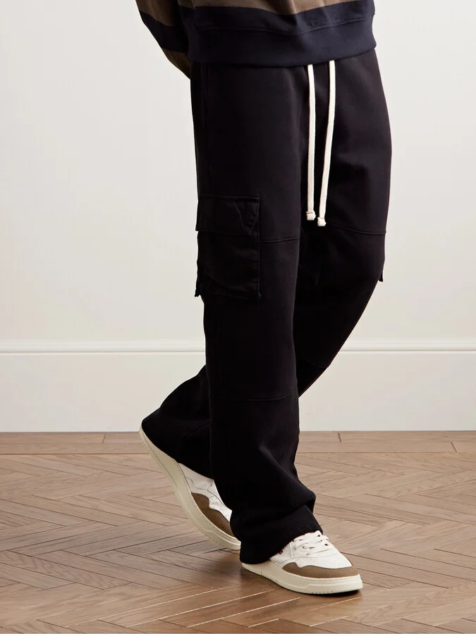 Medalist Suede-Trimmed Leather Sneakers - Image 2
