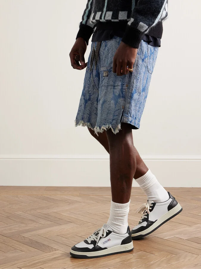 Medalist Two-Tone Leather Sneakers - Image 2