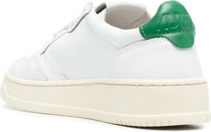 'medalist' White Low Top Sneakers With Contrasting Heel Tab In Leather Woman - Image 3