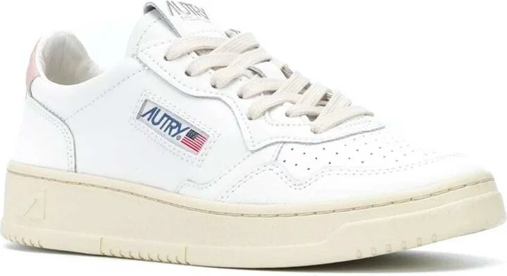 'medalist' White Low Top Sneakers With Contrasting Heel Tab In Leather Woman - Image 2