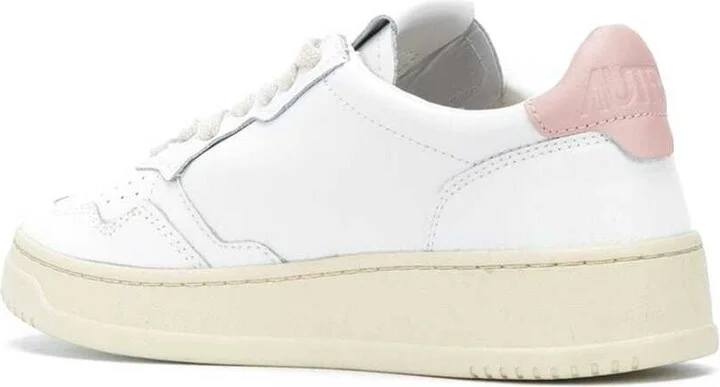 'medalist' White Low Top Sneakers With Contrasting Heel Tab In Leather Woman - Image 3