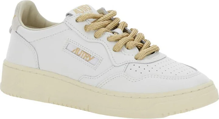 “Medalist” White Low Top Sneakers With Lace-Up Closure In Leather Woman - Image 2