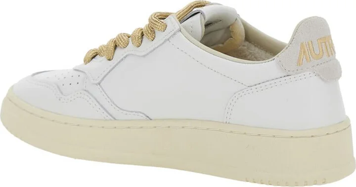 “Medalist” White Low Top Sneakers With Lace-Up Closure In Leather Woman - Image 3