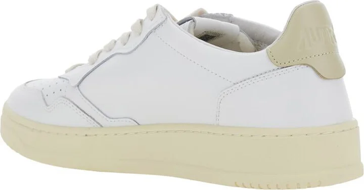 'Medalist' White Low Top Sneakers With Logo Patch On Tongue And Side And Logo Lettering On The Heel In Leather Man - Image 3