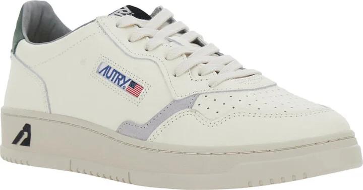 'medalist' White Low Top Sneakers With Logo Patch On Tongue And Side And Logo Lettering On The Heel In Leather Man - Image 2