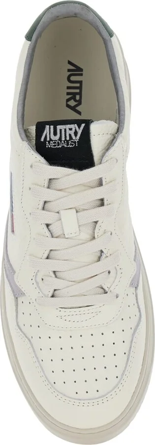 'medalist' White Low Top Sneakers With Logo Patch On Tongue And Side And Logo Lettering On The Heel In Leather Man - Image 4