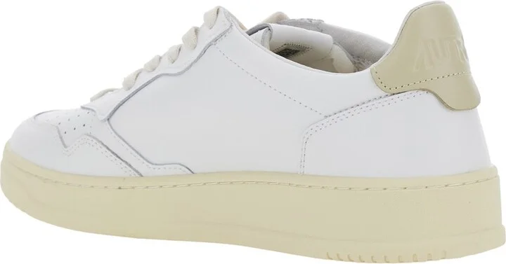 'medalist' White Low Top Sneakers With Logo Patch On Tongue And Side And Logo Lettering On The Heel In Leather Man - Image 3