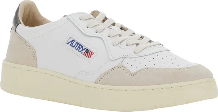 'medalist' White Low Top Sneakers With Logo Patch On Tongue And Side And Logo Lettering On The Heel In Leather Man - Image 2