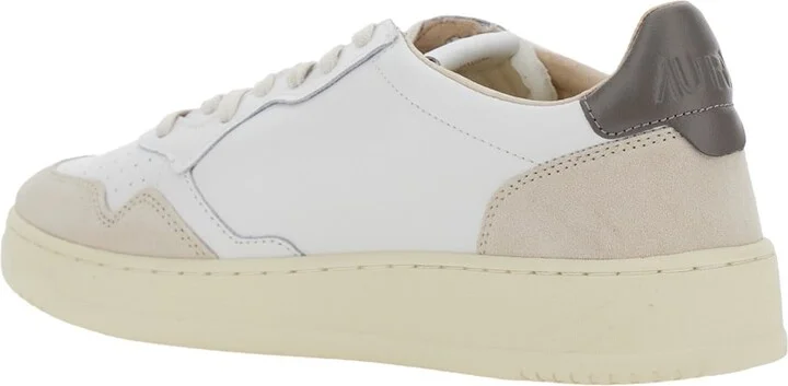 'medalist' White Low Top Sneakers With Logo Patch On Tongue And Side And Logo Lettering On The Heel In Leather Man - Image 3