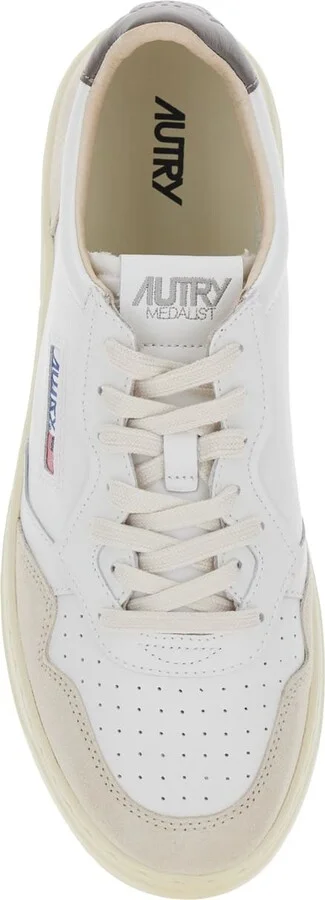 'medalist' White Low Top Sneakers With Logo Patch On Tongue And Side And Logo Lettering On The Heel In Leather Man - Image 4