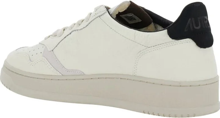 'Medalist' White Low Top Sneakers With Logo Patch On Tongue And Side And Logo Lettering On The Heel In Leather Man - Image 3