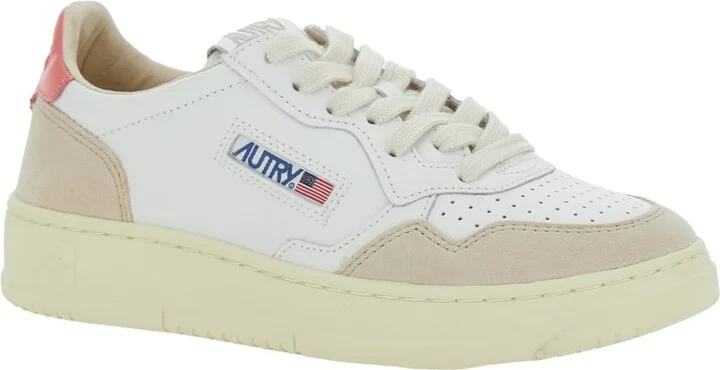 'medalist' White Low Top Sneakers With Logo Patch On Tongue And Side In Leather Blend Woman - Image 2