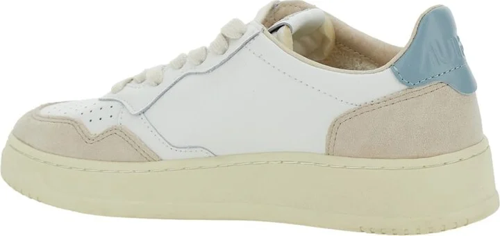 'medalist' White Low Top Sneakers With Logo Patch On Tongue And Side In Leather Blend Woman - Image 3