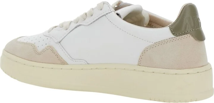'medalist' White Low Top Sneakers With Logo Patch On Tongue And Side In Leather Blend Woman - Image 3
