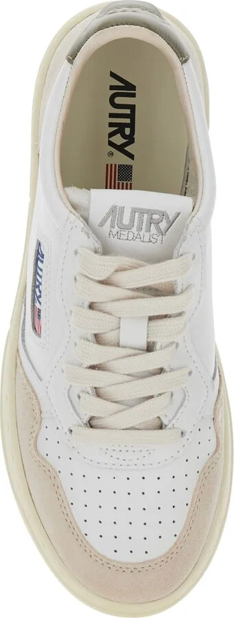 'medalist' White Low Top Sneakers With Logo Patch On Tongue And Side In Leather Blend Woman - Image 4