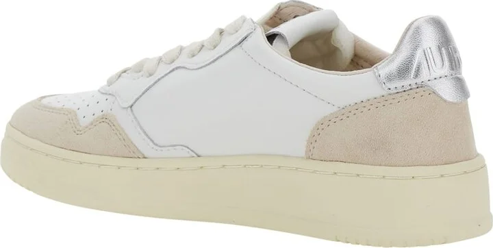 'medalist' White Low Top Sneakers With Logo Patch On Tongue And Side In Leather Blend Woman - Image 2