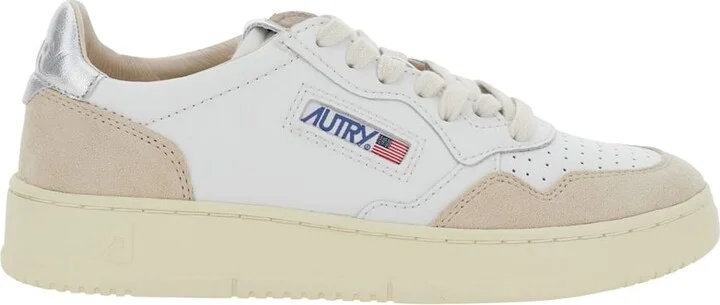 'medalist' White Low Top Sneakers With Logo Patch On Tongue And Side In Leather Blend Woman - Image 4