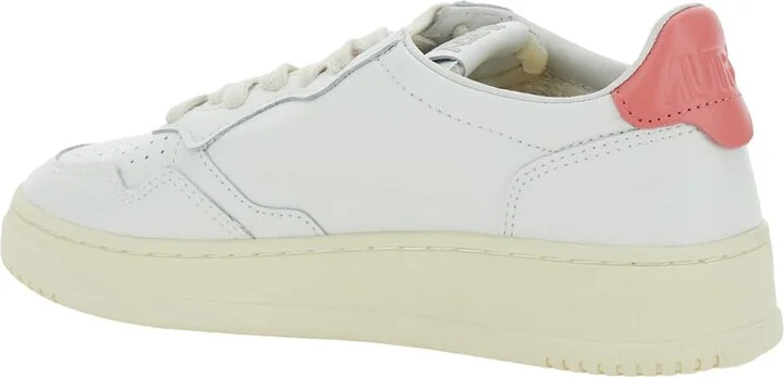 'medalist' White Low Top Sneakers With Logo Patch On Tongue And Side In Leather Woman - Image 3