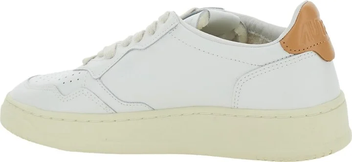 'medalist' White Low Top Sneakers With Logo Patch On Tongue And Side In Leather Woman - Image 3