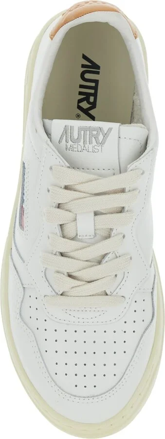 'medalist' White Low Top Sneakers With Logo Patch On Tongue And Side In Leather Woman - Image 4