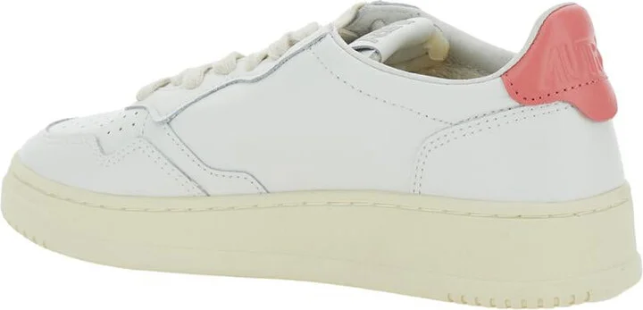 'Medalist' White Low Top Sneakers With Logo Patch On Tongue And Side In Leather Woman - Image 3
