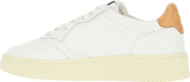 'Medalist' White Low Top Sneakers With Logo Patch On Tongue And Side In Leather Woman - Image 2