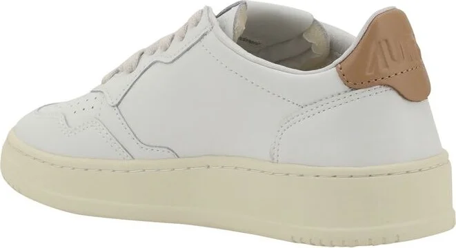 'Medalist' White Low Top Sneakers With Logo Patch On Tongue And Side In Leather Woman - Image 4