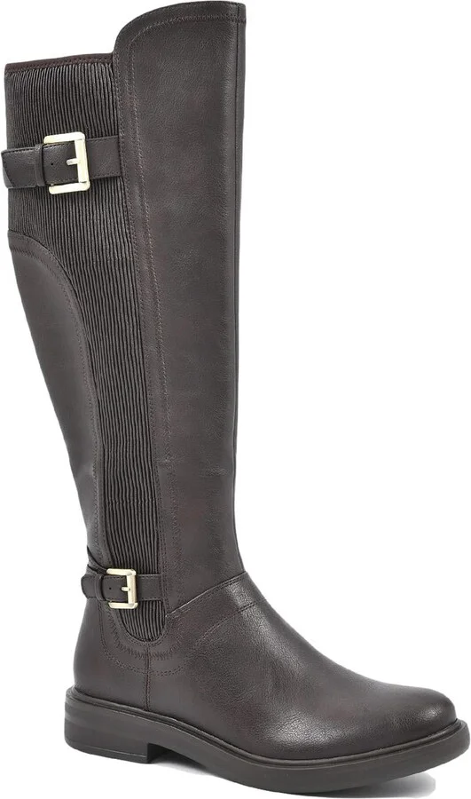 MEDITATE Womens Faux Leather Knee-High Boots