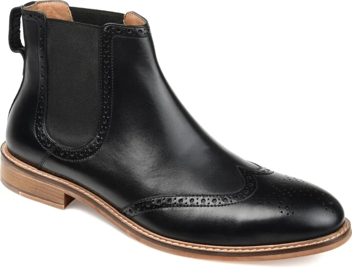 Medium and Wide Width Mens Watson Pull-on Wingtip Chelsea Boot
