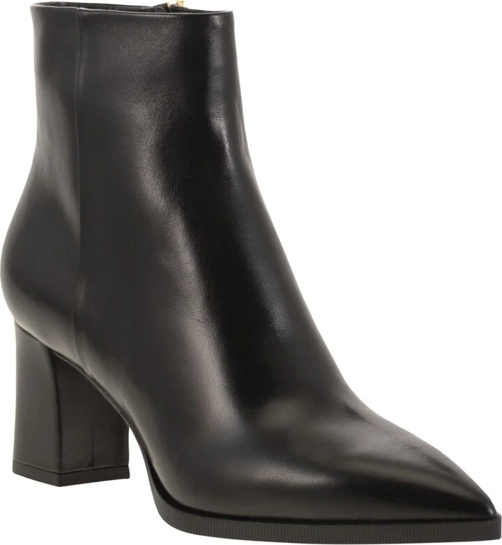 Medium Heel Leather Ankle Boot - Image 2