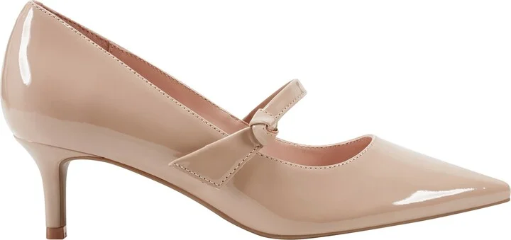 Medley Mary Jane Pointed Toe Kitten Heel Pump - Image 2