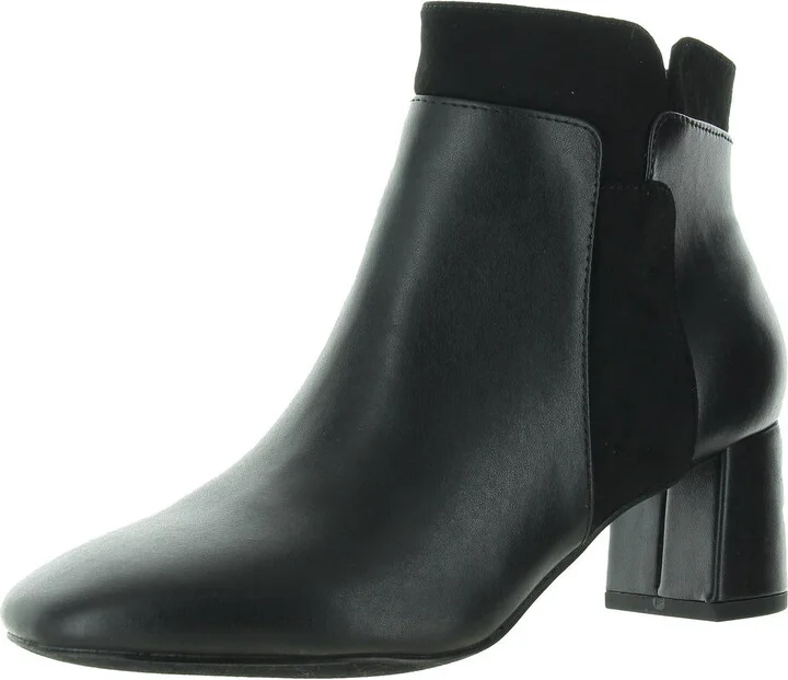 MEDLEY Womens Two Tone Man Made Chelsea Boots