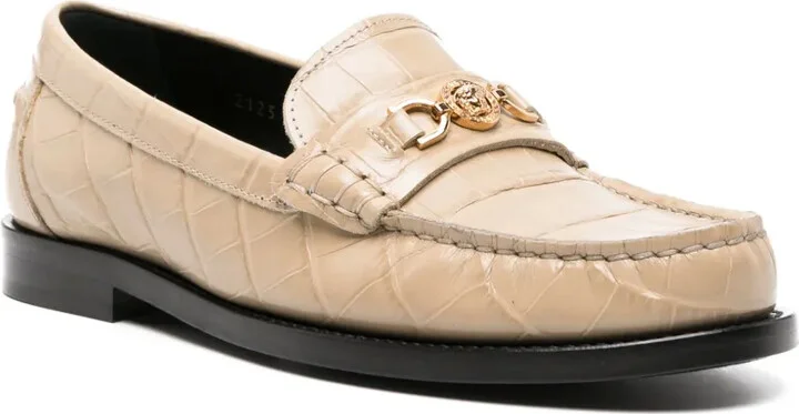 Medusa '95 crocodile-embossed loafers - Image 2