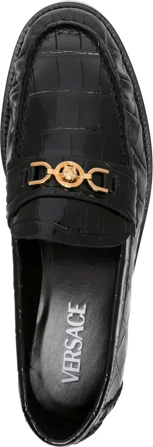 Medusa '95 crocodile-embossed loafers - Image 4
