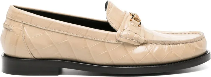 Medusa '95 crocodile-embossed loafers