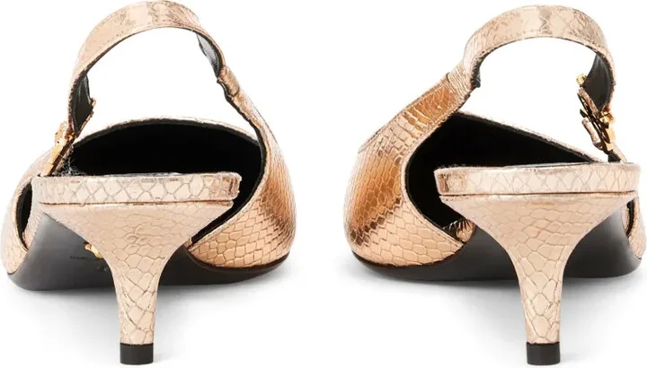 Medusa '95 leather slingback pumps - Image 3