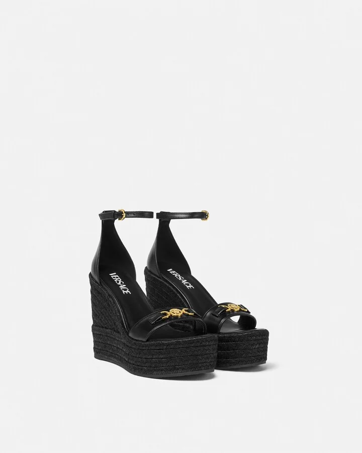 Medusa '95 Leather Wedge Sandals 120 mm - Image 2