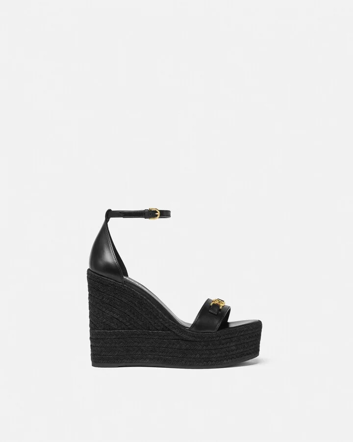 Medusa '95 Leather Wedge Sandals 120 mm