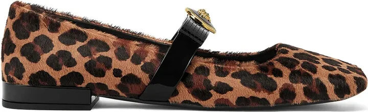 Medusa '95 leopard-print ballerinas