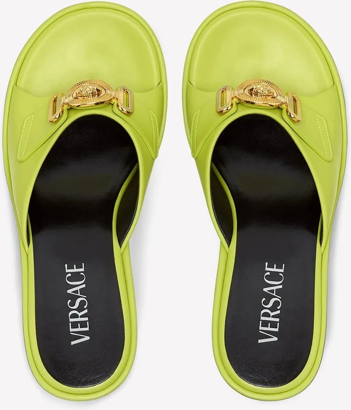 Medusa Biggie 100 Calf Leather Mules - Image 2