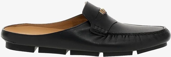 Medusa Biggie Calf Leather Mules