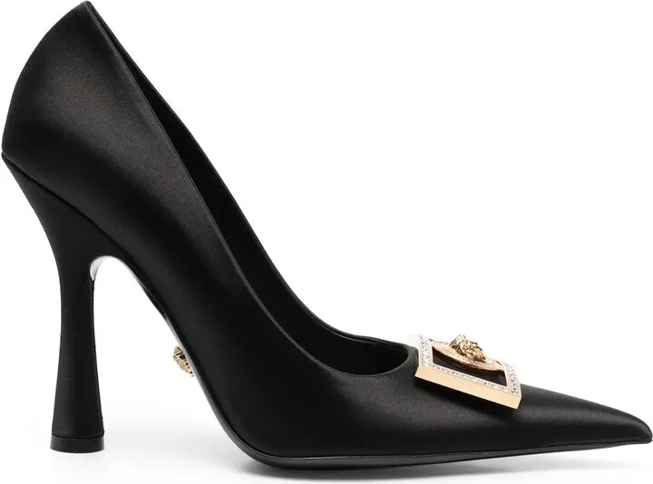 Medusa Biggie crystal-embellished pumps