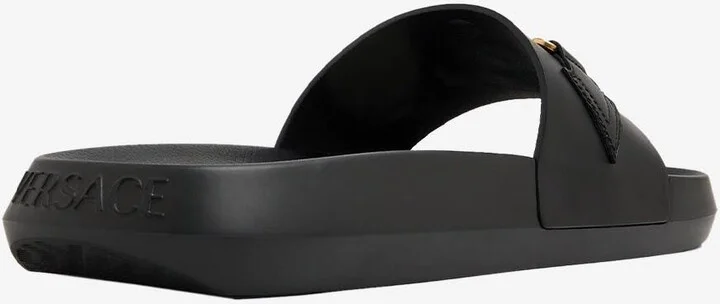Medusa Biggie Leather Slides - Image 2