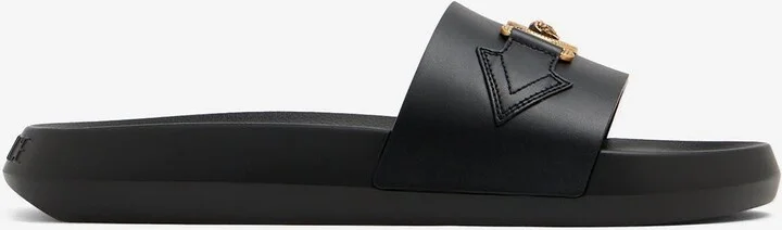 Medusa Biggie Leather Slides