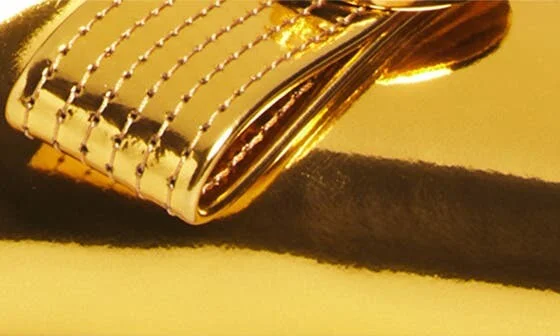 Medusa Bow Metallic Pointed Toe Slingback Pump - Image 7