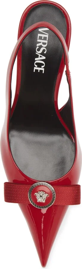 Medusa Bow Pointed Toe Slingback Pump - Image 5
